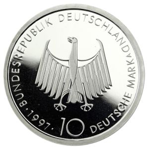 10 Mark German Silver Coin, various years (from 1953 to 1997)