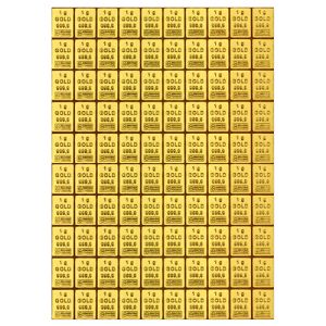 100 x 1g Gold CombiBars - diverse manufacturers