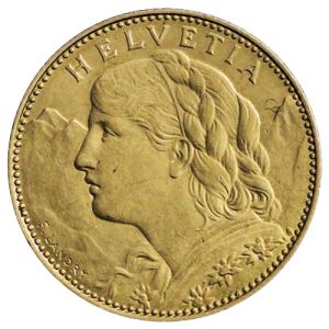 10 Francs Gold Vreneli