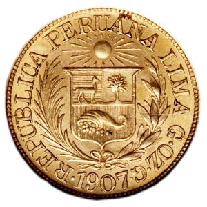 Peruvian 1/2 Libra Gold Coin