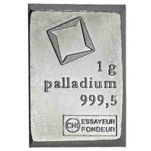 1g Palladium - diverse manufacturers