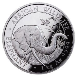 1 kg Silver Coin Somalia Elephant