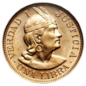 Peruvian 1 Libra Gold Coin