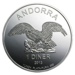 1 oz Silver Coin Andorra Eagle