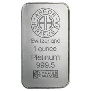 1 oz Platinum Argor Heraeus