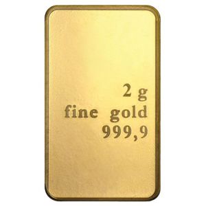 2g Gold Bar - various manufacturers