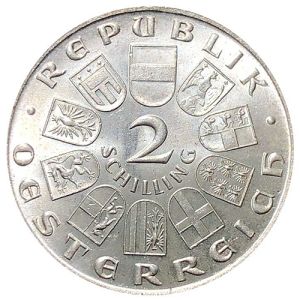 2 Schilling Silver Coin 1928 - 1937