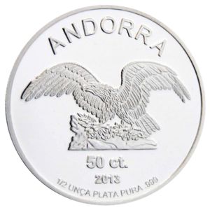 1/2 oz Silver Coin Andorra Eagle