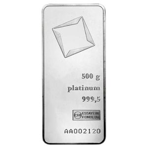 500g Platinum Bar - various manufacturers