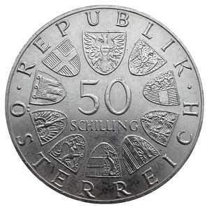 50 Schilling Silver Coin 1974 & 1978