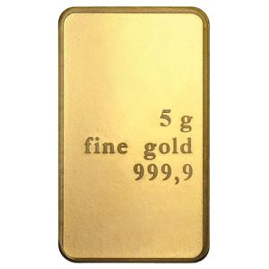 5g Gold Bar - various manufacturers