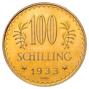 100 Schilling Gold Austria I. Republic