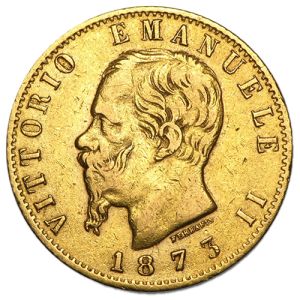 20 Lire Gold Coin Italy