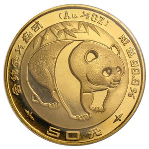 1/2 oz Gold Coin China Panda