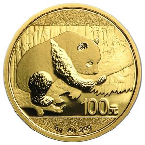 8g Gold Coin China Panda 2016