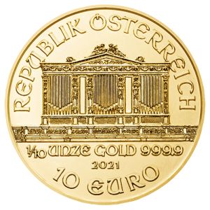 1/10 oz Gold Vienna Philharmonic