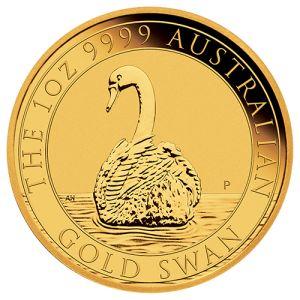 1 oz Gold Swan