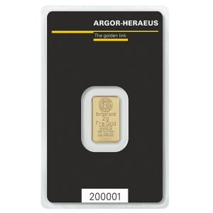 2g Gold Bar Argor Heraeus