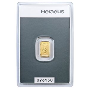 1g Gold Bar Heraeus