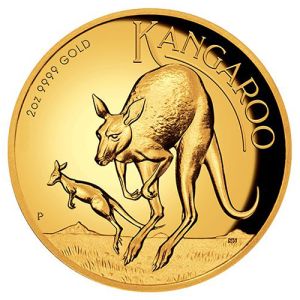 2 oz Gold Coin Kangaroo Nugget