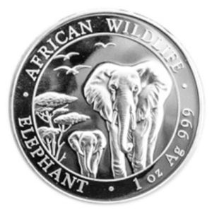 1 oz Silver Coin Somalia Elephant