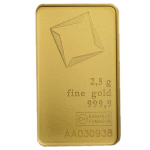 2,5g Gold Bar - various manufacturers